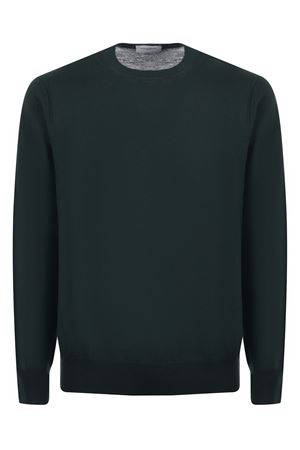 Green virgin wool jumper PAOLO PECORA | A010F0015588